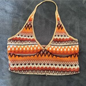 Super cute boho halter top size medium